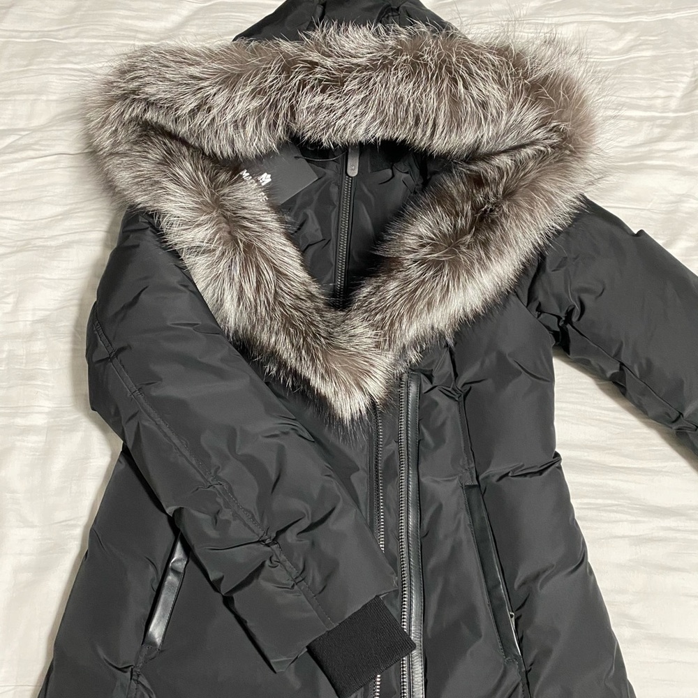 Mackage adali with silver fox fur